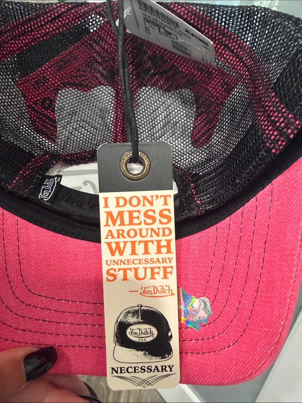 Von Dutch Hot Pink Hat - Picture 3 of 4